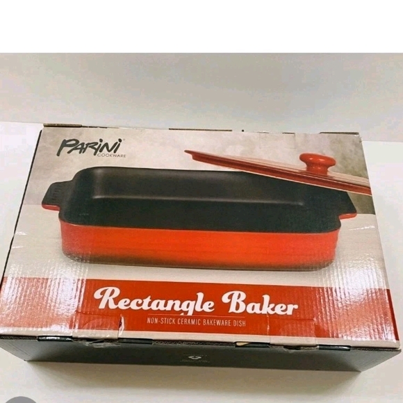 Parini Red Rectangle Baker - Picture 2 of 5